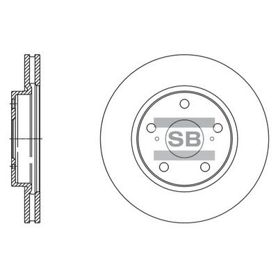 Тормозной диск SANGSIN SD4093