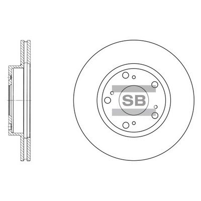 Тормозной диск SANGSIN SD4102
