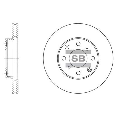 Тормозной диск SANGSIN SD4104