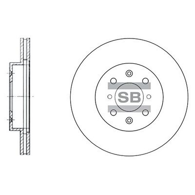 Тормозной диск SANGSIN SD4105