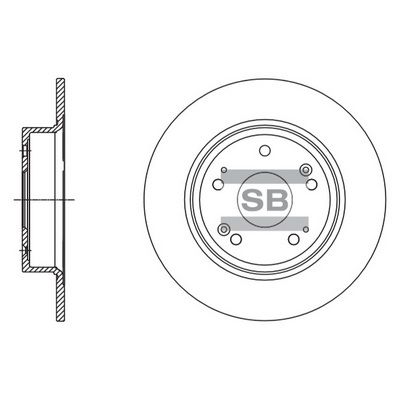 Тормозной диск SANGSIN SD4111