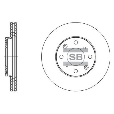 Тормозной диск SANGSIN SD4113