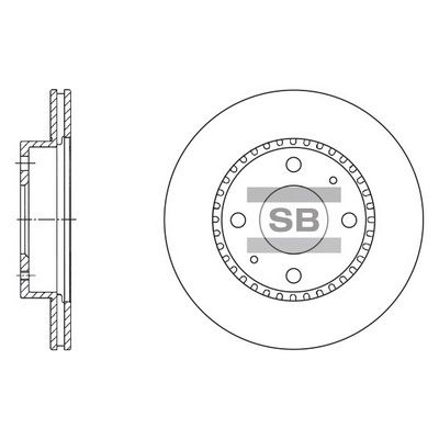 Тормозной диск SANGSIN SD4205
