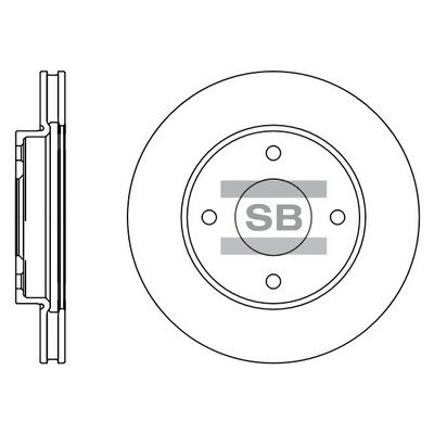 Тормозной диск SANGSIN SD4207