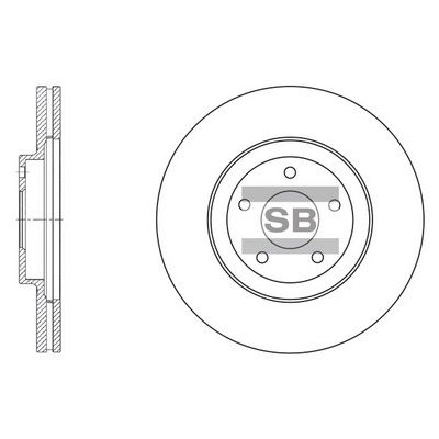 Тормозной диск SANGSIN SD4210