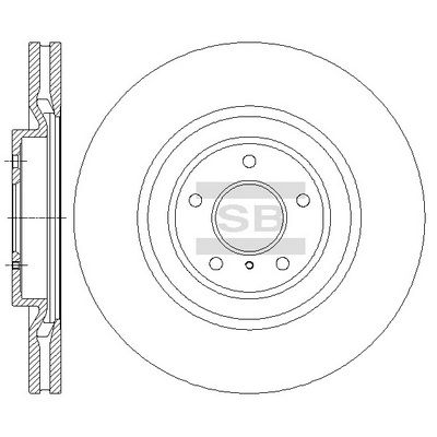 Тормозной диск SANGSIN SD4228