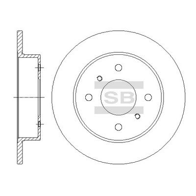 Тормозной диск SANGSIN SD4236