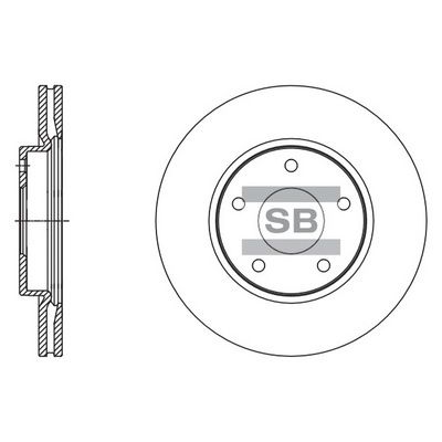 Тормозной диск SANGSIN SD4245