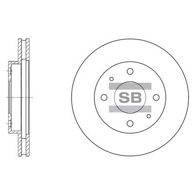 Тормозной диск SANGSIN SD4302