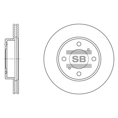 Тормозной диск SANGSIN SD4303