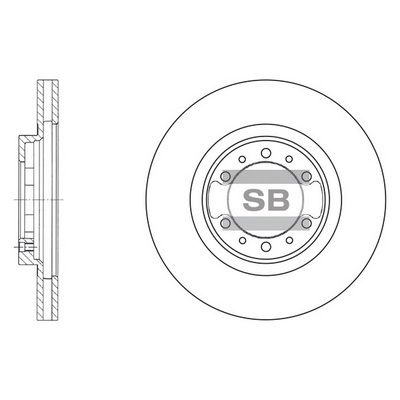 Тормозной диск SANGSIN SD4305