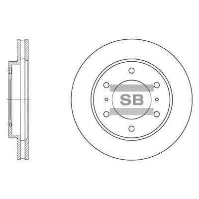 Тормозной диск SANGSIN SD4306