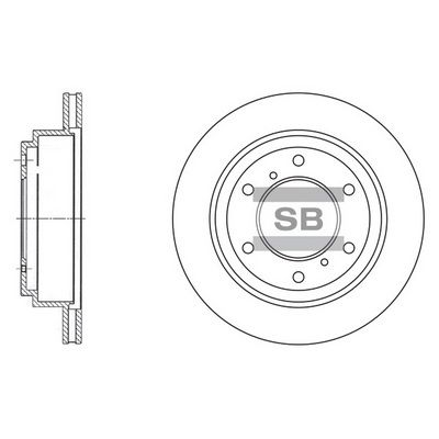 Тормозной диск SANGSIN SD4307