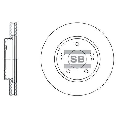 Тормозной диск SANGSIN SD4308