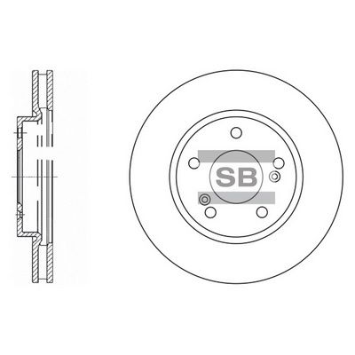 Тормозной диск SANGSIN SD4312