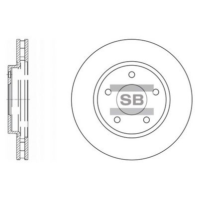 Тормозной диск SANGSIN SD4315
