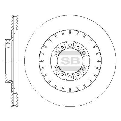 Тормозной диск SANGSIN SD4322