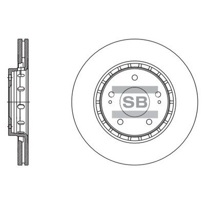 Тормозной диск SANGSIN SD4329