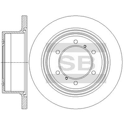 Тормозной диск SANGSIN SD4335