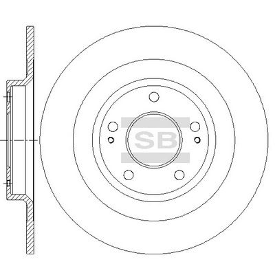 Тормозной диск SANGSIN SD4344
