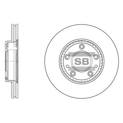 Тормозной диск SANGSIN SD4406