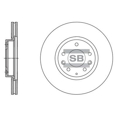 Тормозной диск SANGSIN SD4417