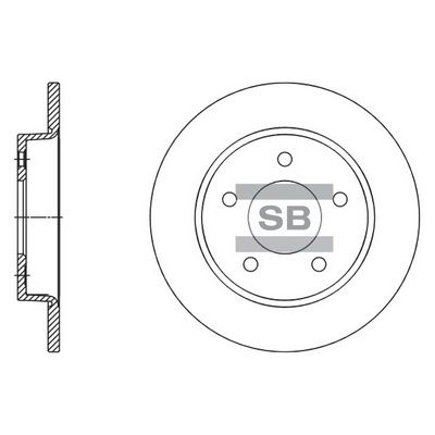 Тормозной диск SANGSIN SD4419