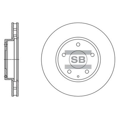 Тормозной диск SANGSIN SD4421