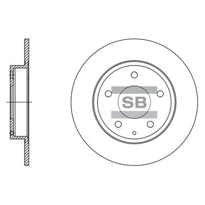 Тормозной диск SANGSIN SD4422