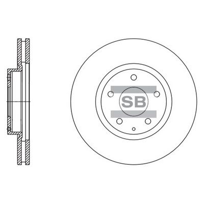 Тормозной диск SANGSIN SD4424