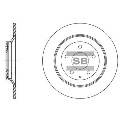 Тормозной диск SANGSIN SD4425