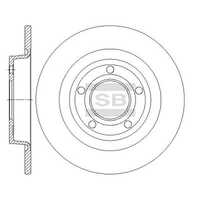 Тормозной диск SANGSIN SD4427
