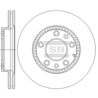 Тормозной диск SANGSIN SD4434
