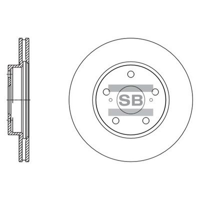 Тормозной диск SANGSIN SD4604