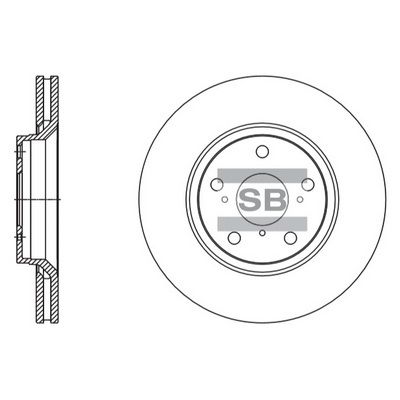 Тормозной диск SANGSIN SD4605