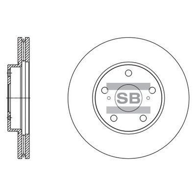 Тормозной диск SANGSIN SD4607
