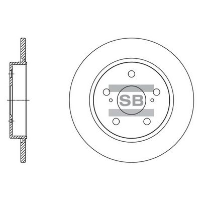 Тормозной диск SANGSIN SD4615