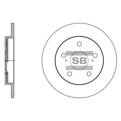 Тормозной диск SANGSIN SD4616