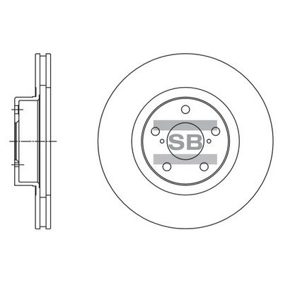 Тормозной диск SANGSIN SD4702