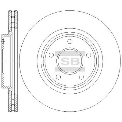 Тормозной диск SANGSIN SD4709