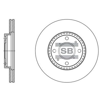 Тормозной диск SANGSIN SD4803