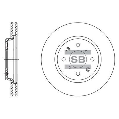 Тормозной диск SANGSIN SD4804