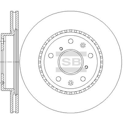 Тормозной диск SANGSIN SD4811