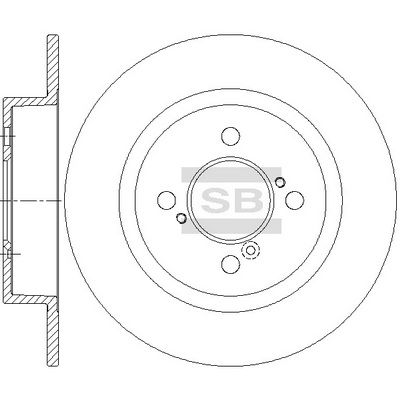 Тормозной диск SANGSIN SD4814