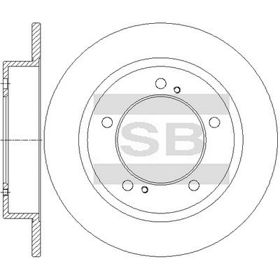 Тормозной диск SANGSIN SD4818
