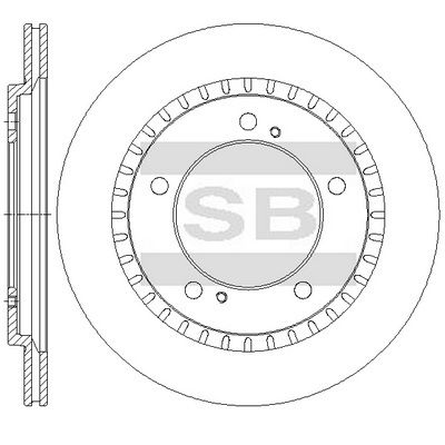Тормозной диск SANGSIN SD4825