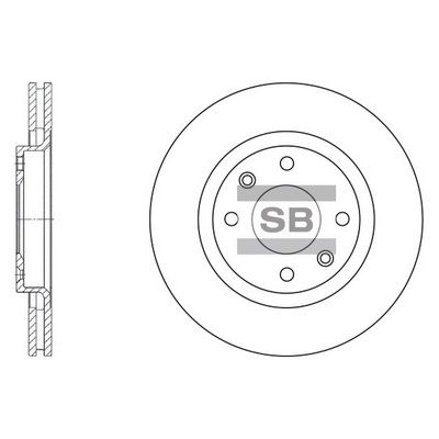 Тормозной диск SANGSIN SD5001