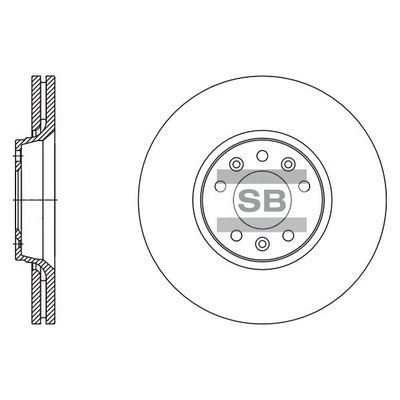 Тормозной диск SANGSIN SD5004
