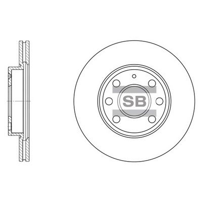 Тормозной диск SANGSIN SD5102