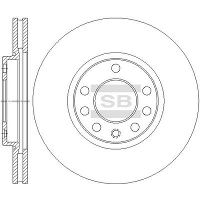 Тормозной диск SANGSIN SD5110